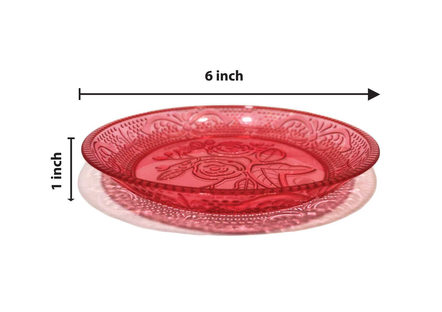 Khushbu Plate (Crystal) (Pack Of 3)