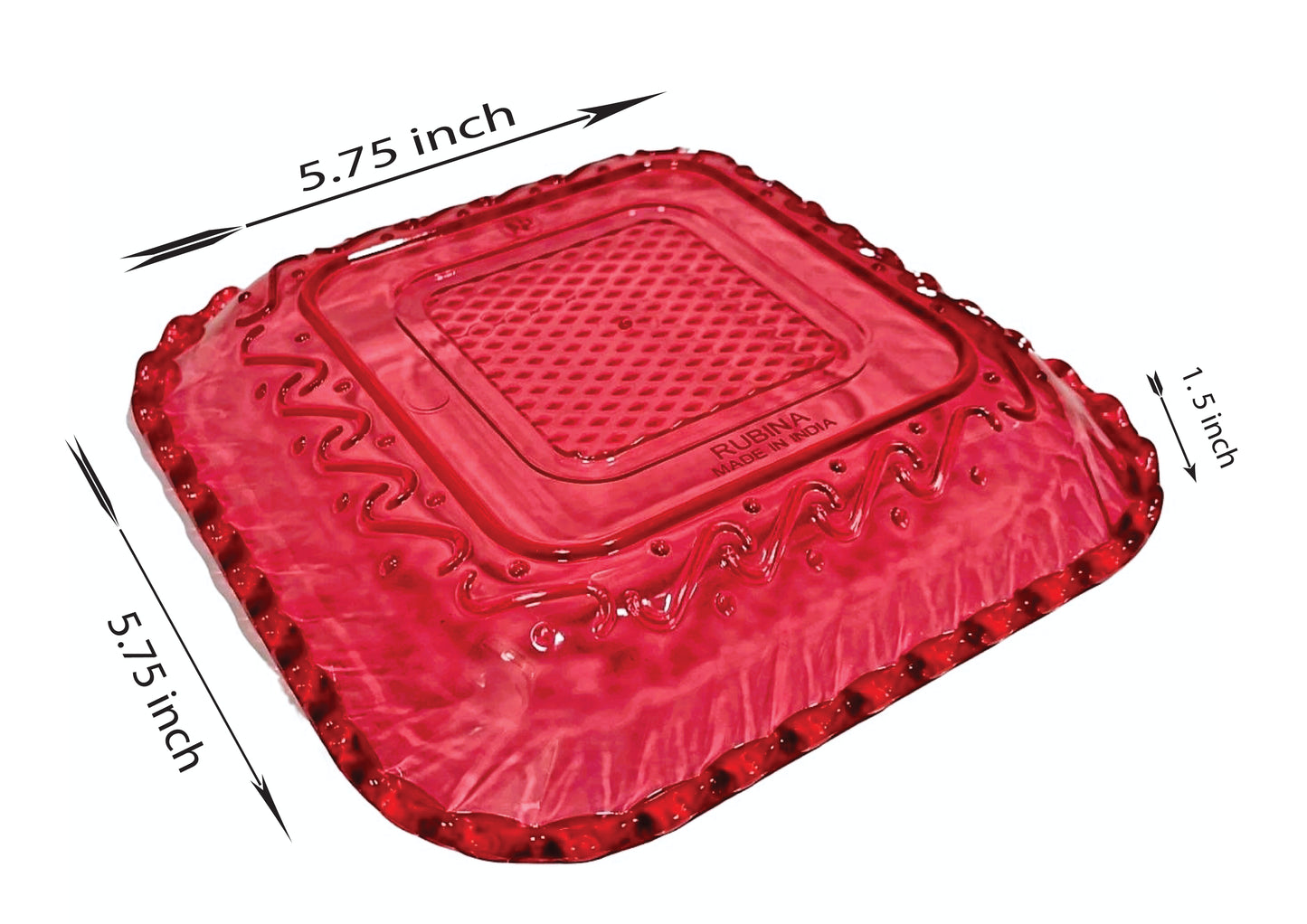 Rubina Plate (Crystal)
