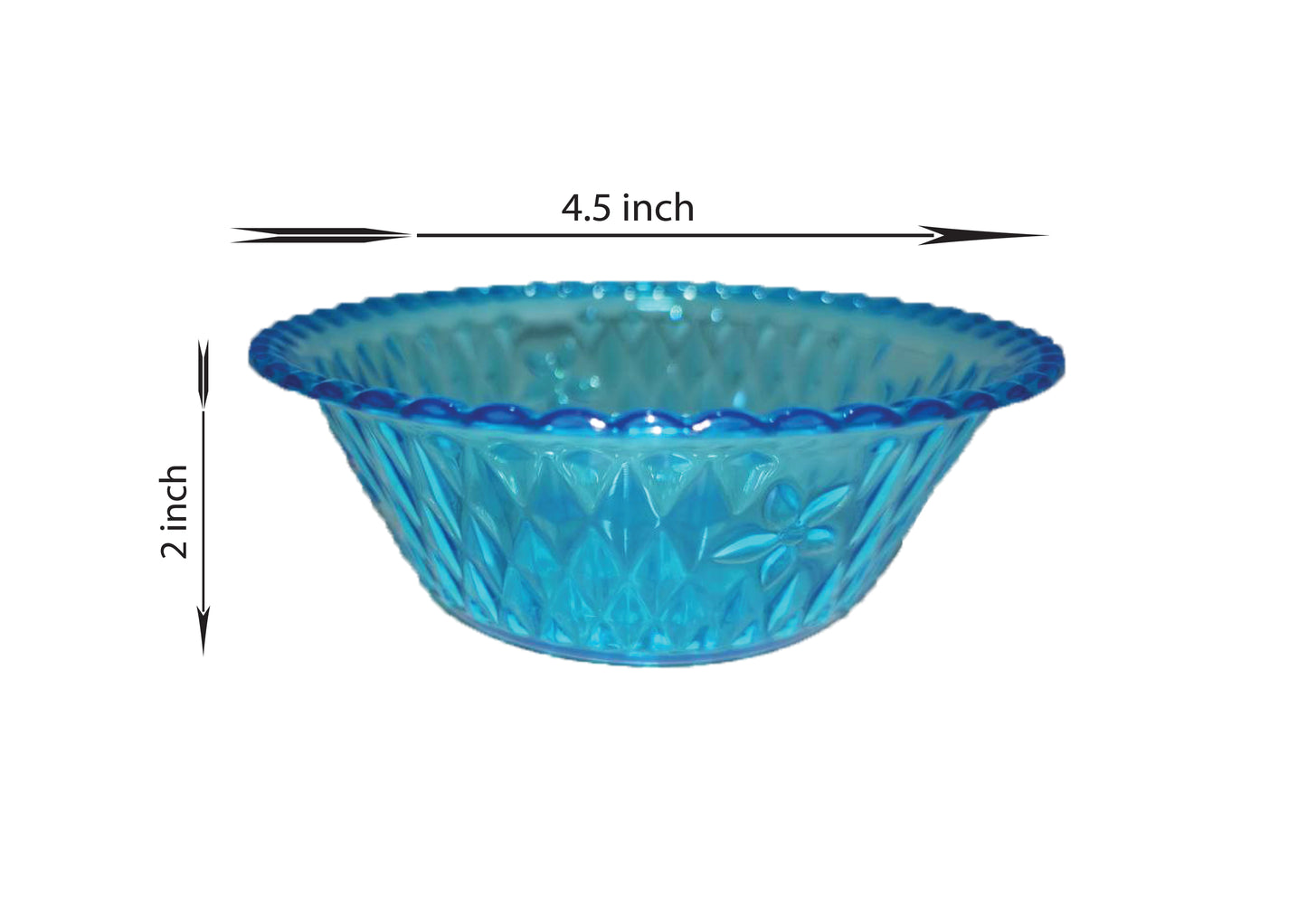 Kohinoor Bowl (Crystal) (Pack Of 2)