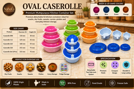 Oval Casserole Containers