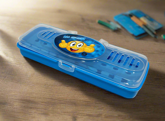 Blue pencil box