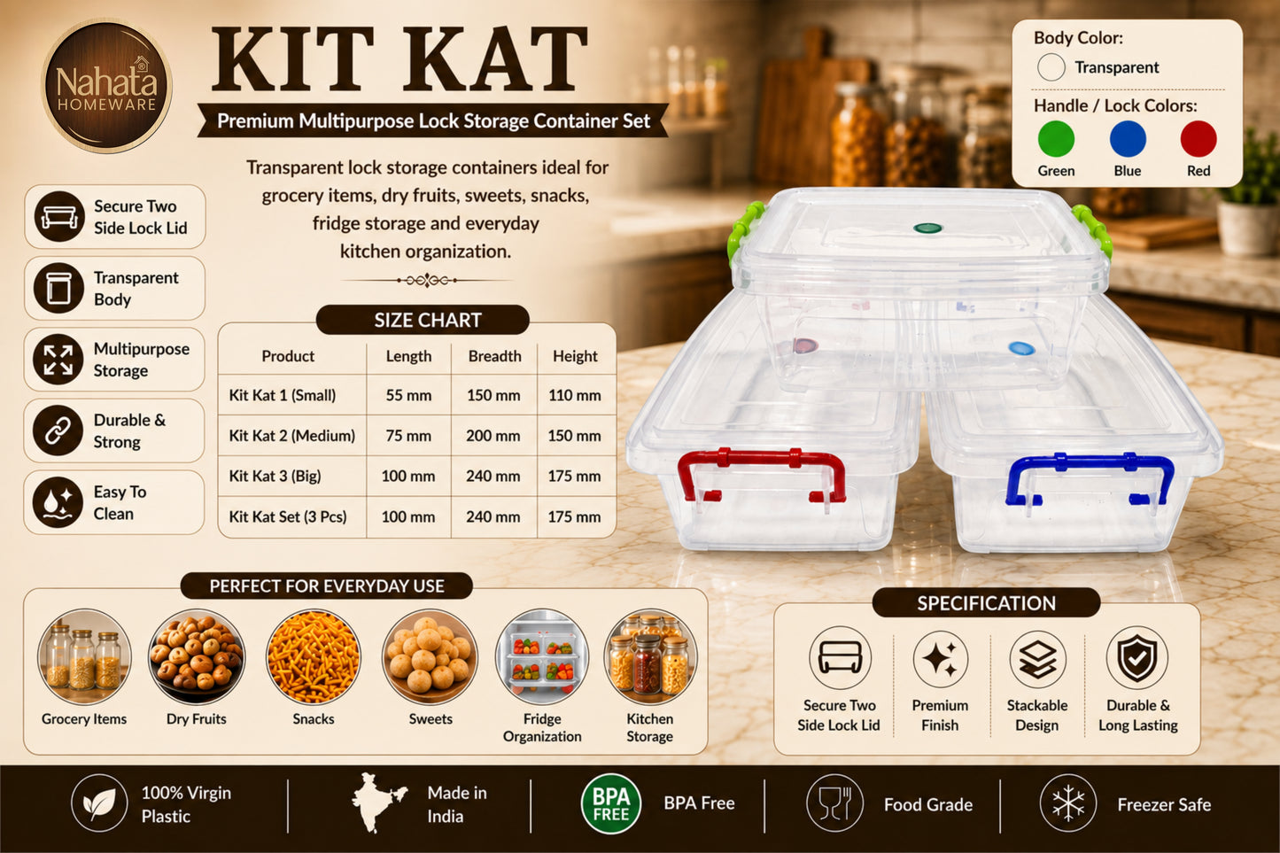 Kit Kat  Container
