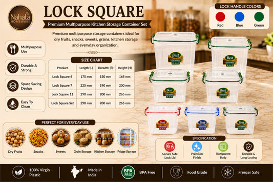 Lock Square Containers